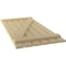 Ekena Millwork Americraft 6-Board (2 Batten) Wood Spaced Board-n-Batten Shutters w/ Z-Bar, ARW102SB623X77NTH, PR ARW102SB623X77NTH - alternate 2